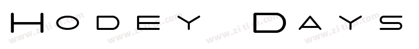 Hodey Days字体转换
